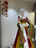 Cotton Chaniya Choli with Heavy Flair and Hand Embroidery

