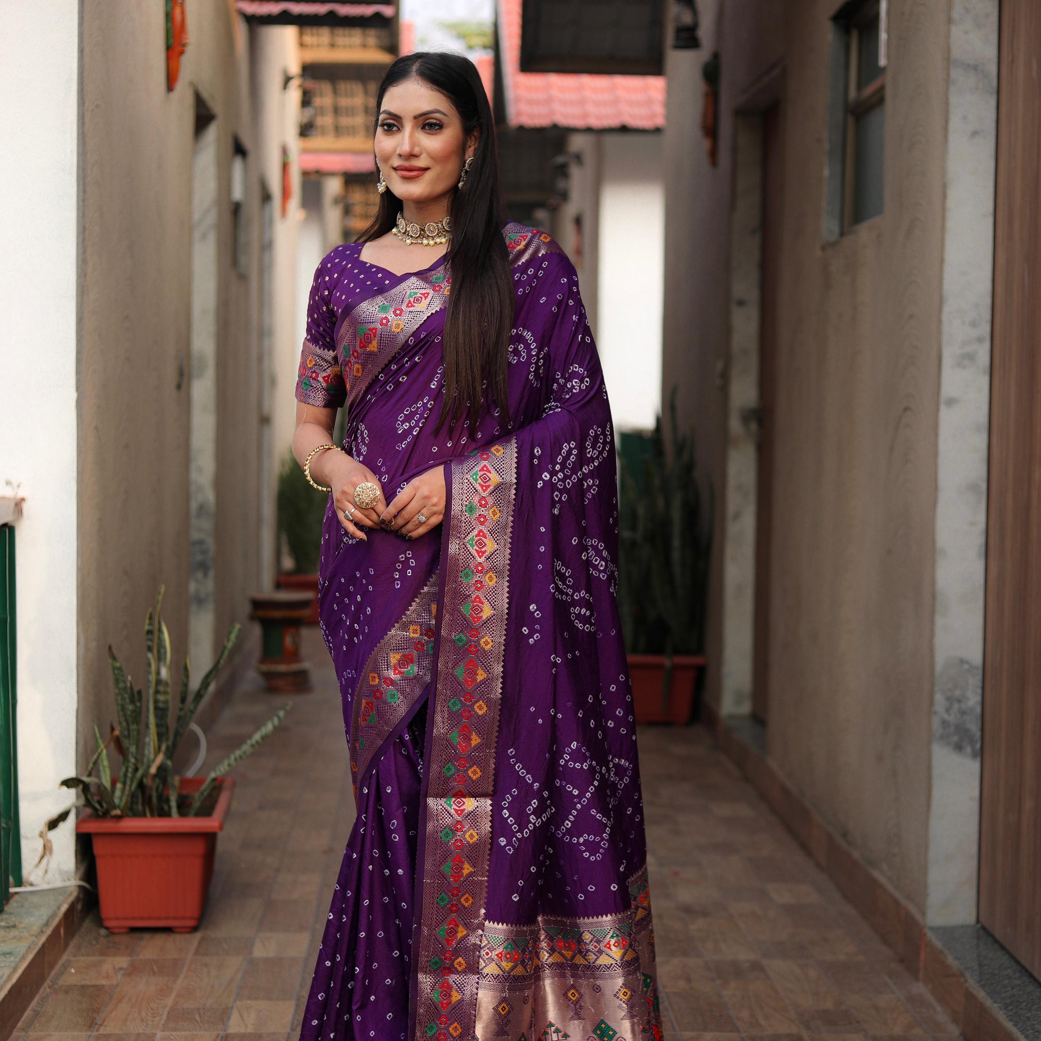 Bandhej Saree