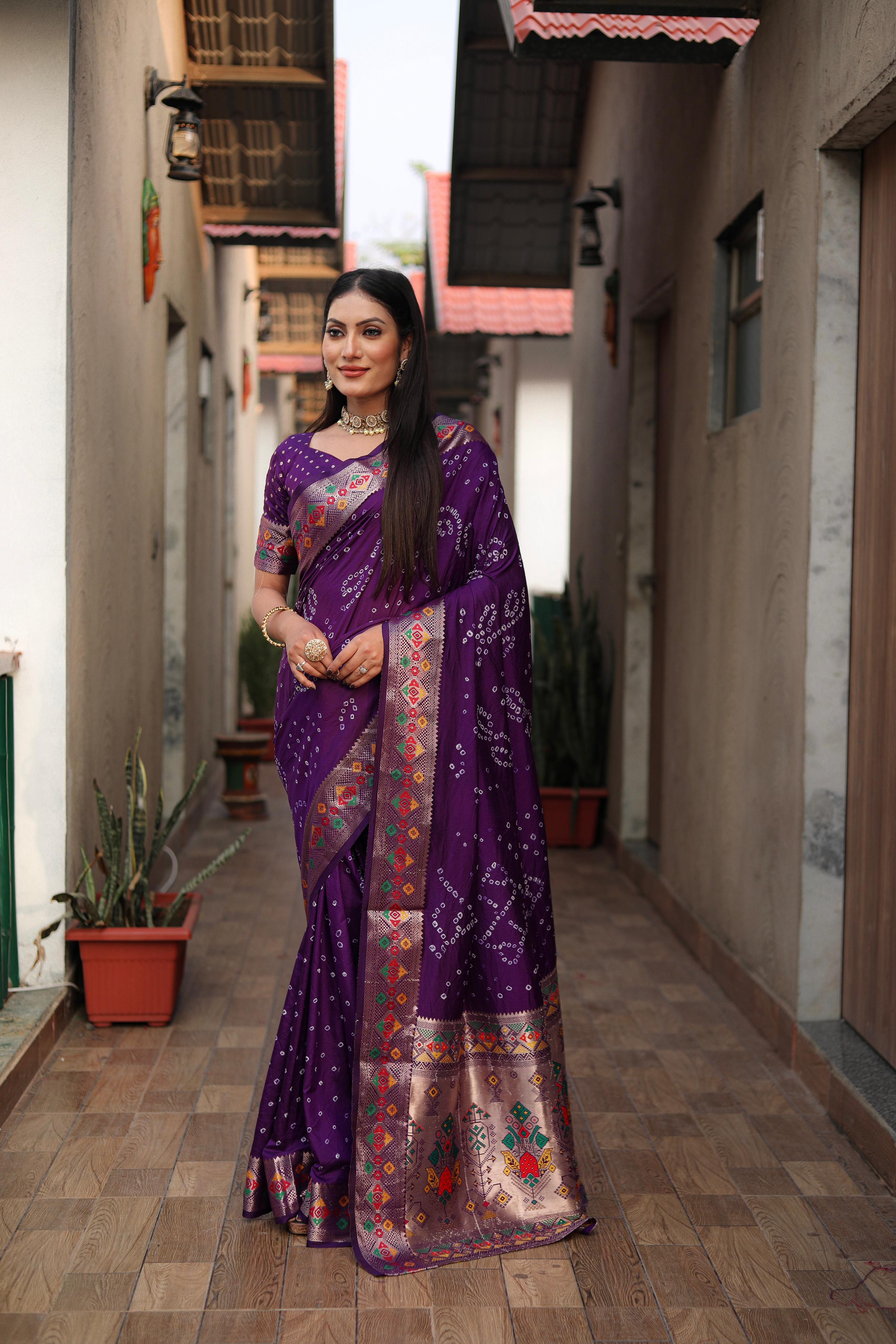Bandhej Saree
