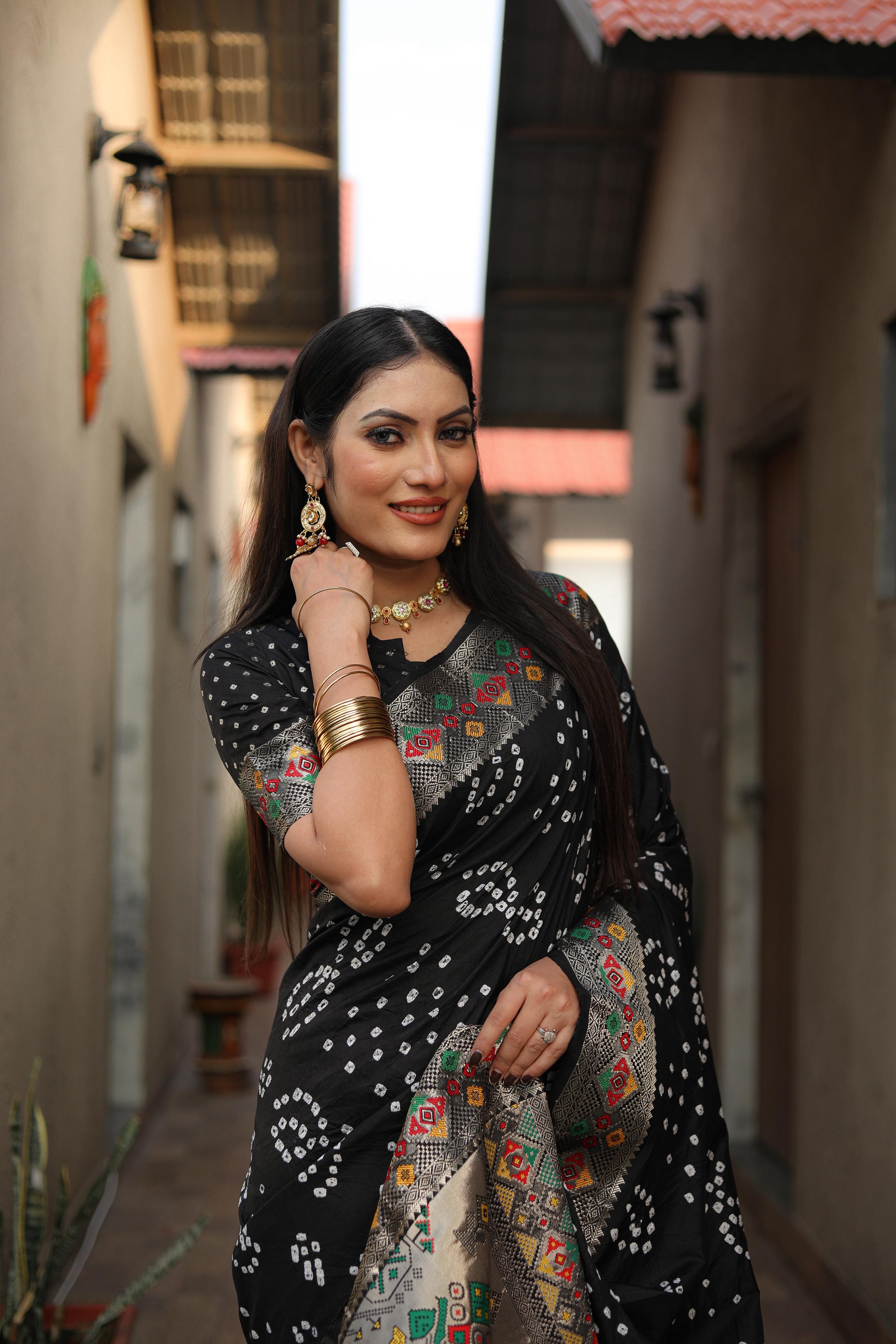 Bandhej Saree