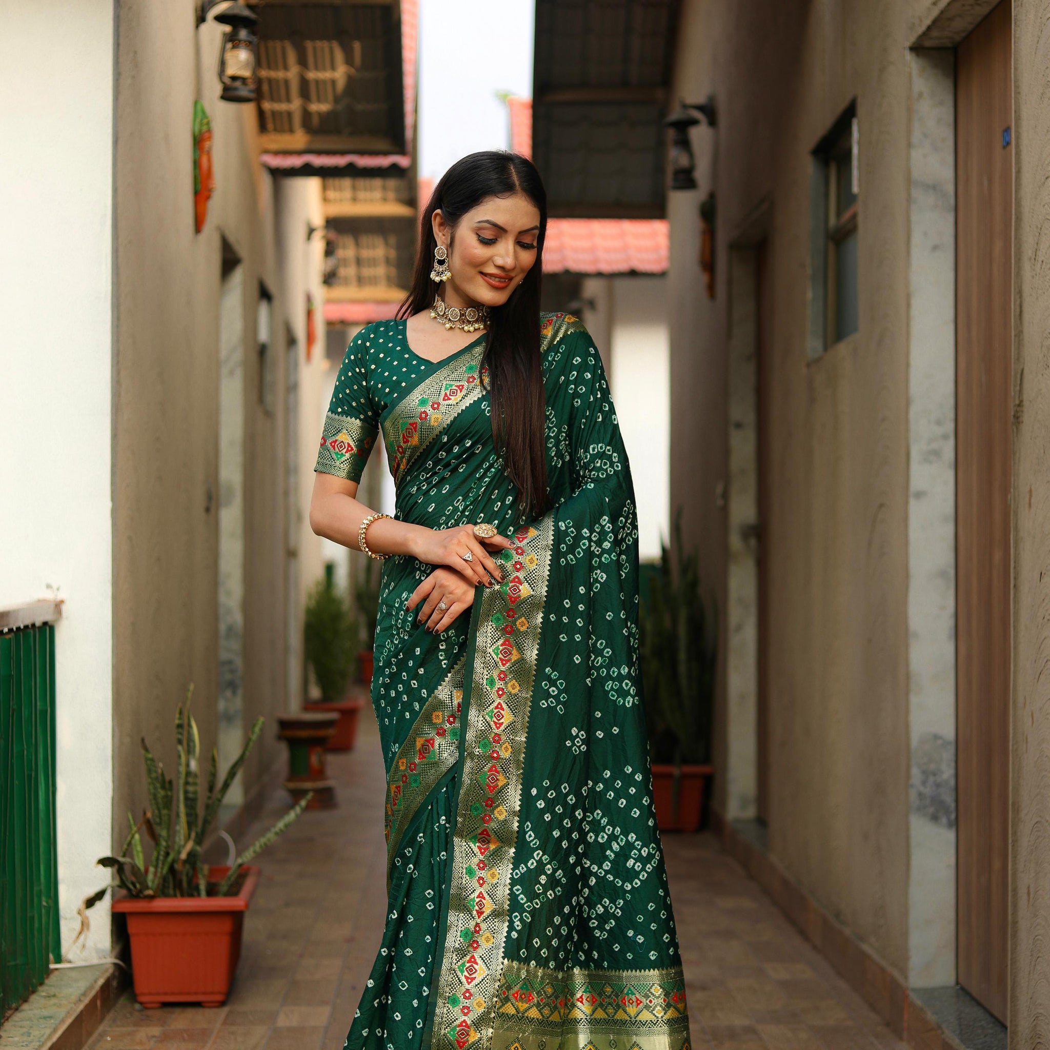 Bandhej Saree