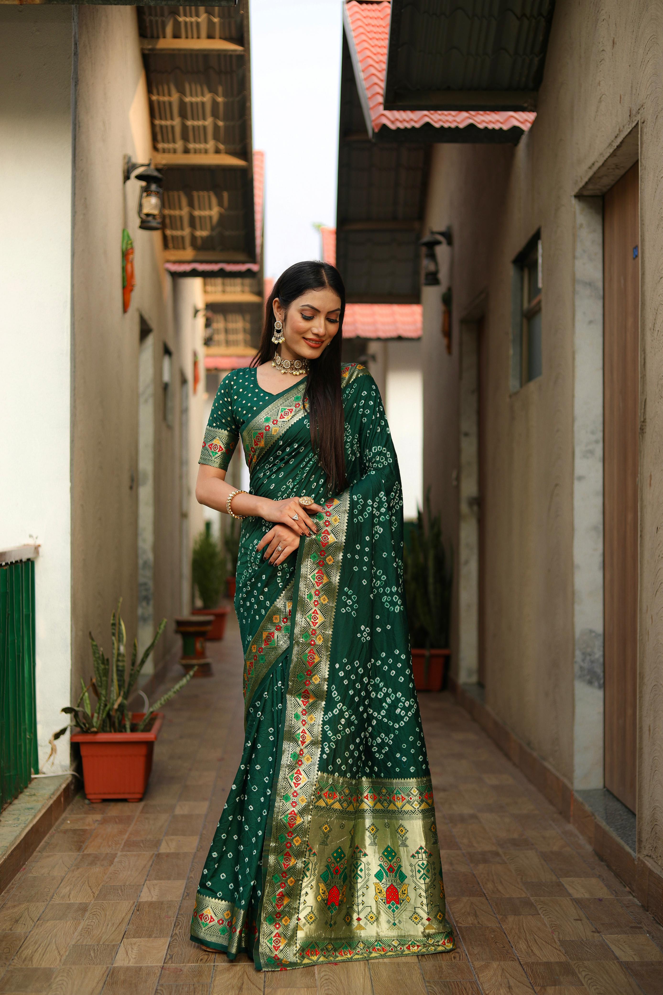 Bandhej Saree