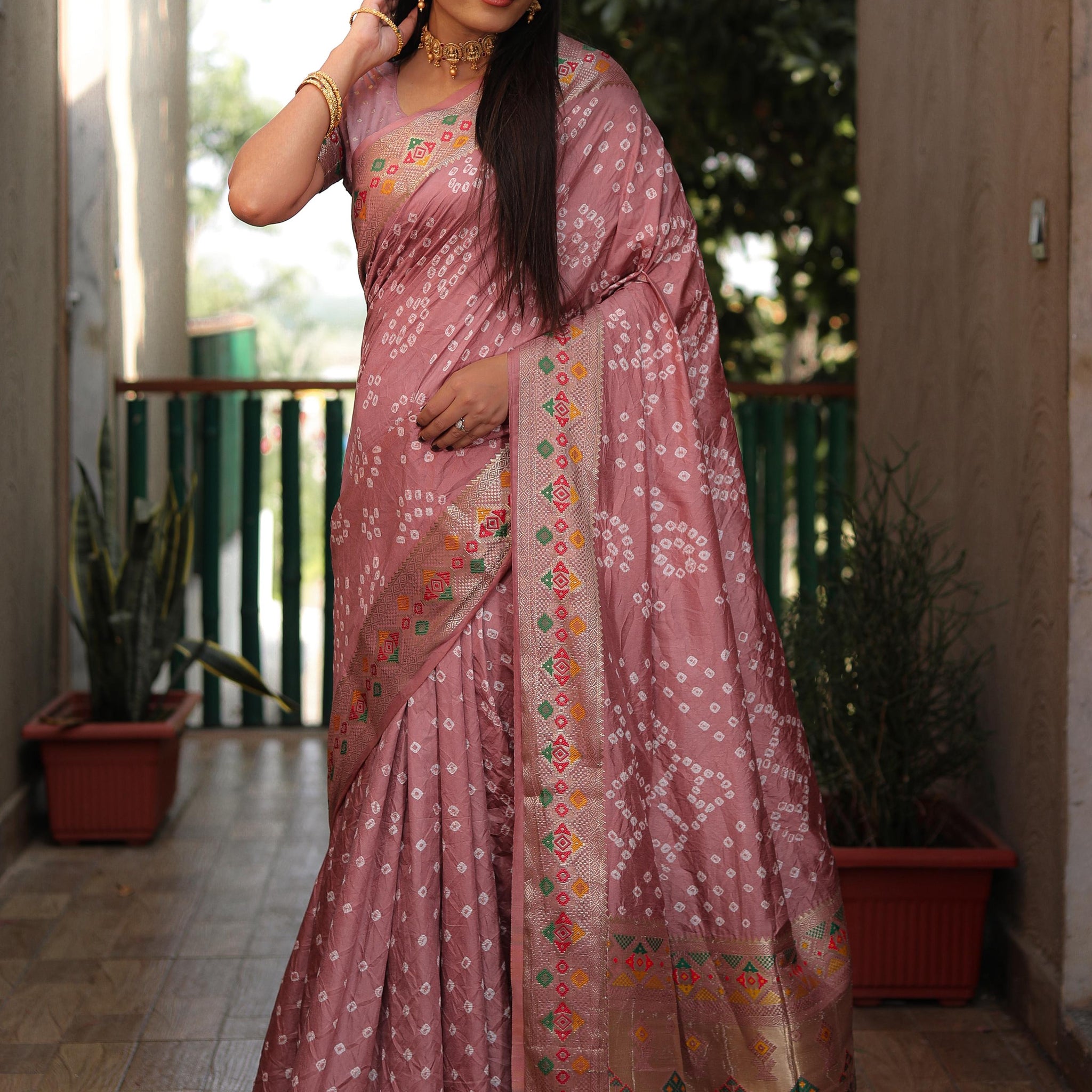 Bandhej Saree
