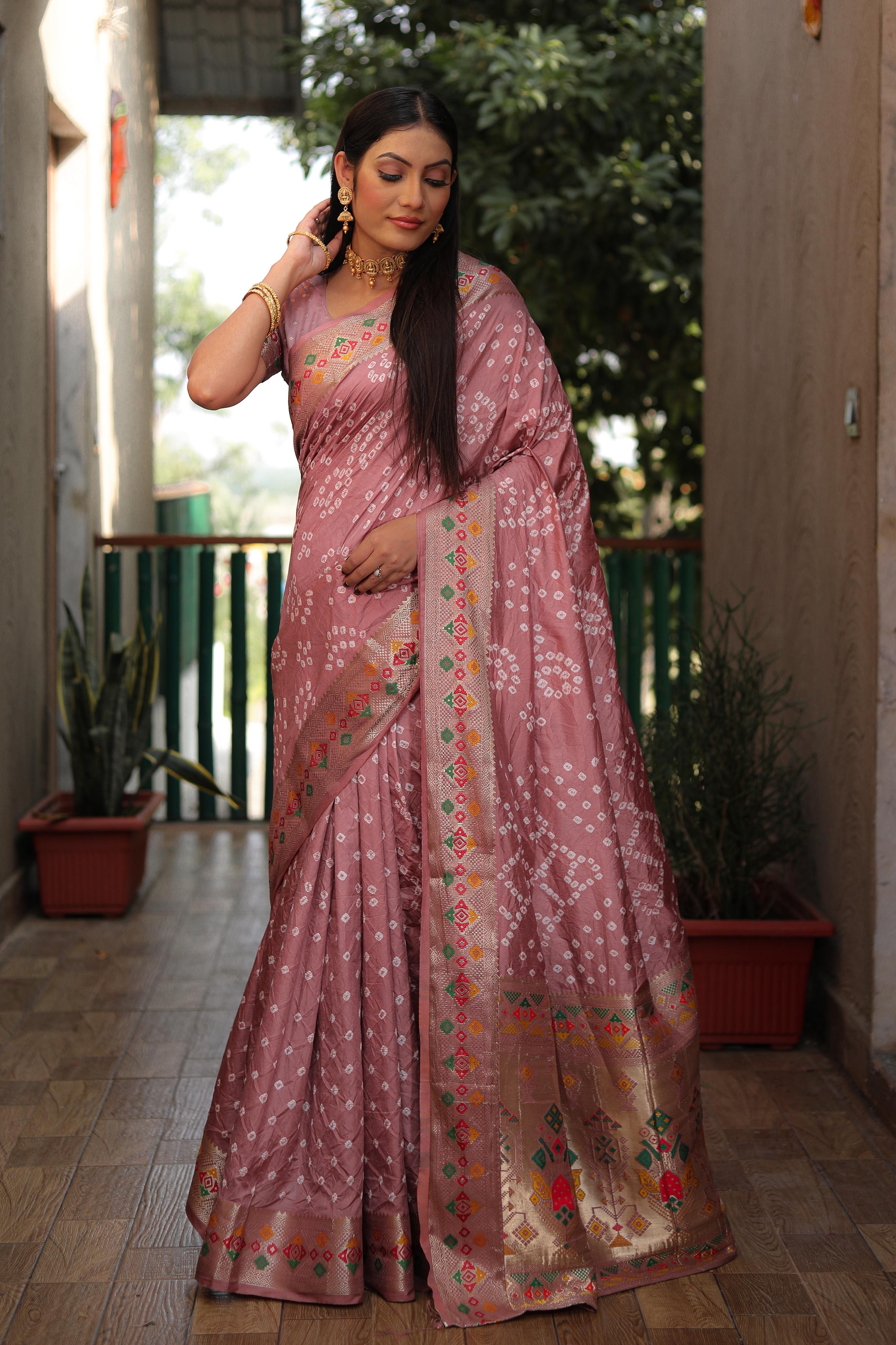 Bandhej Saree