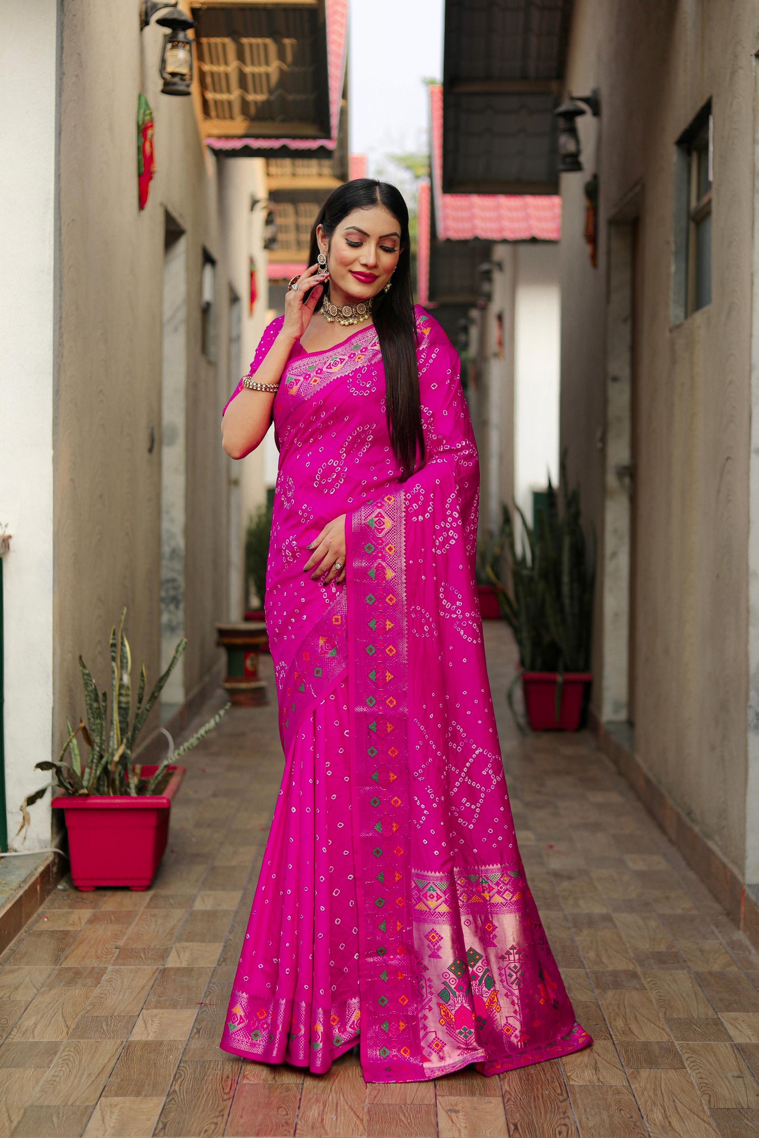 Bandhej Saree