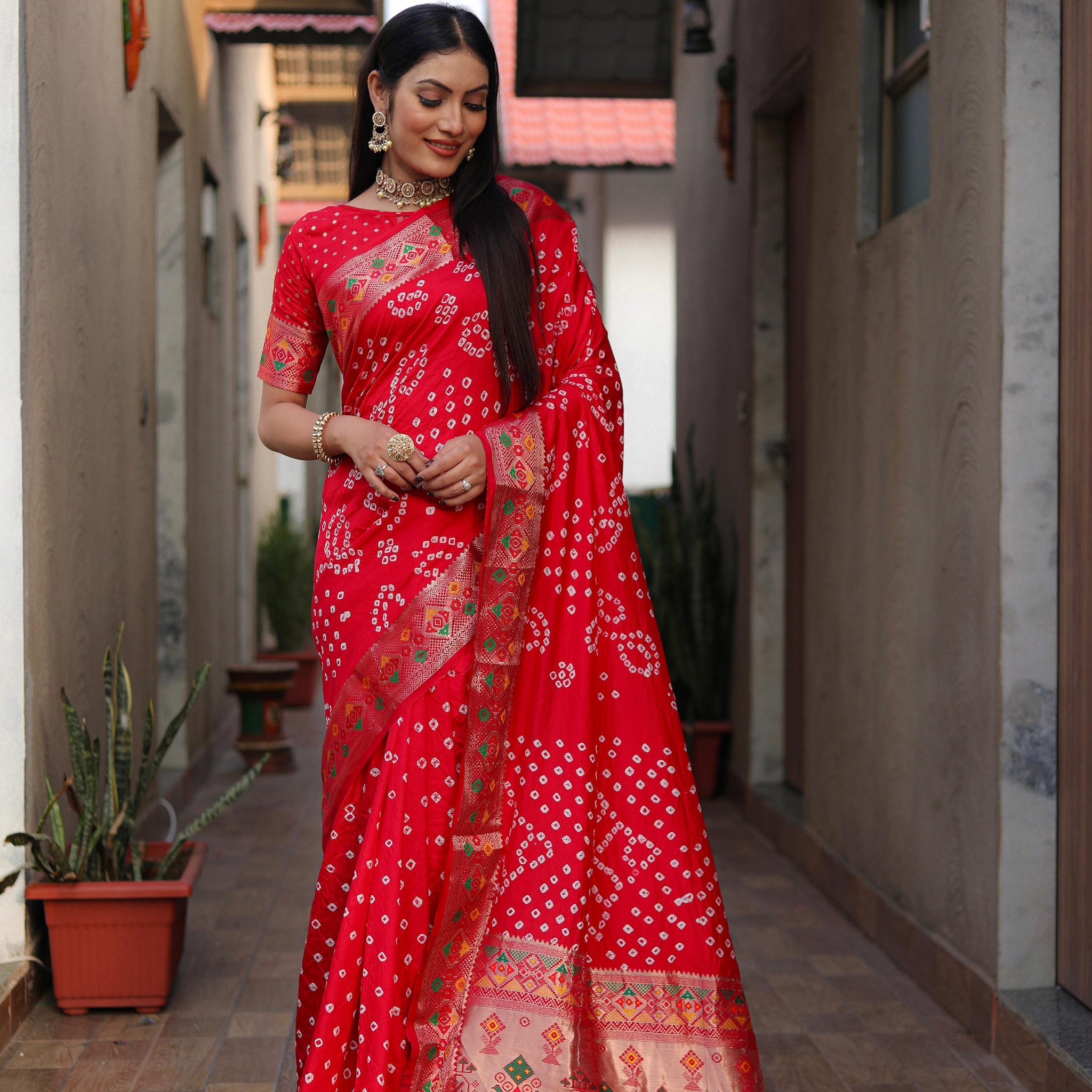 Bandhej Saree