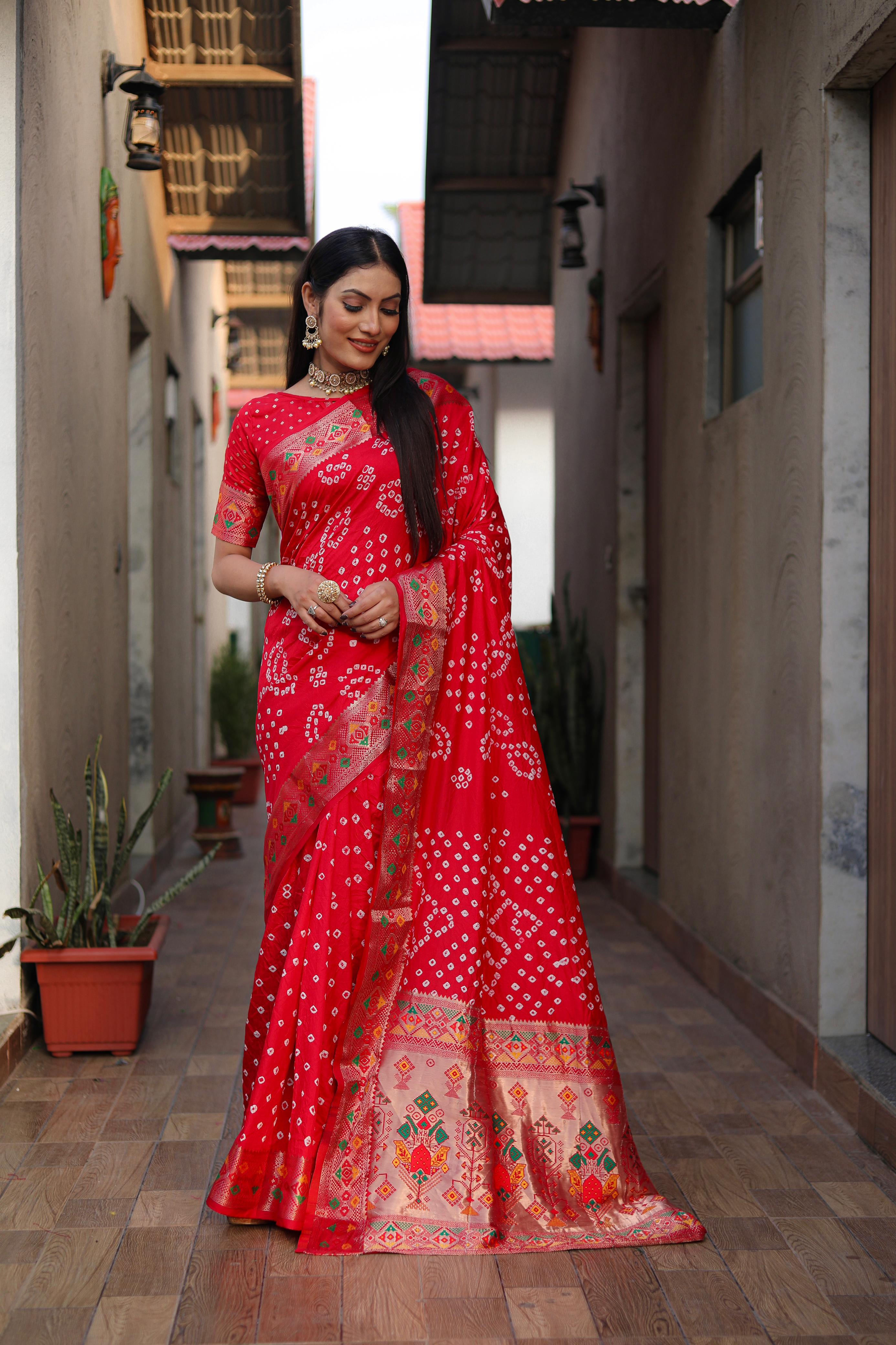 Bandhej Saree
