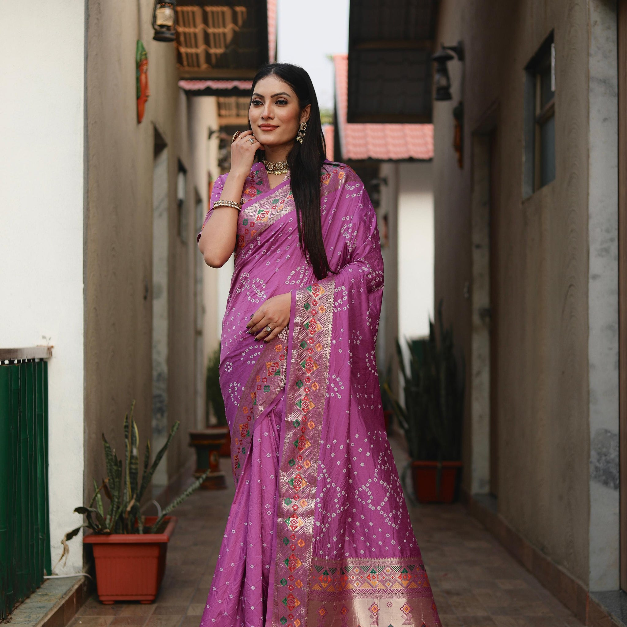 Bandhej Saree