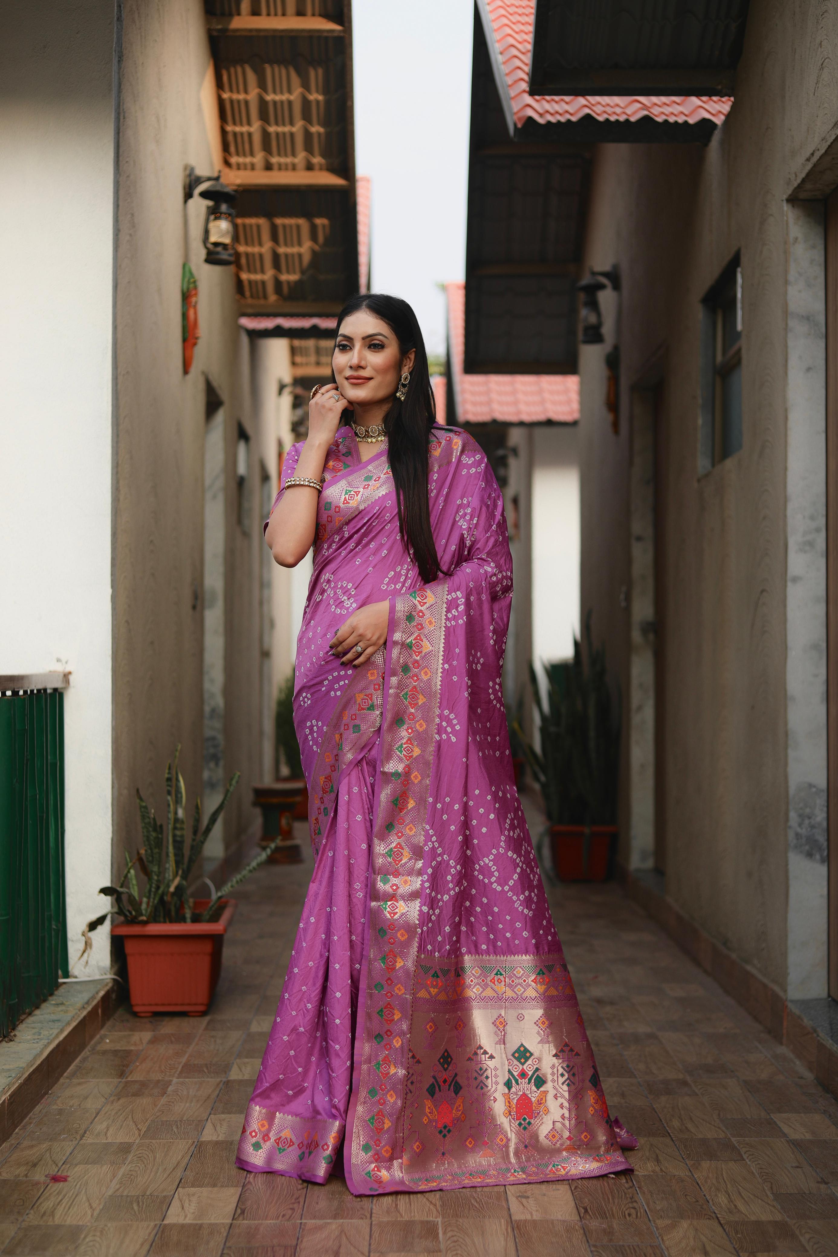 Bandhej Saree
