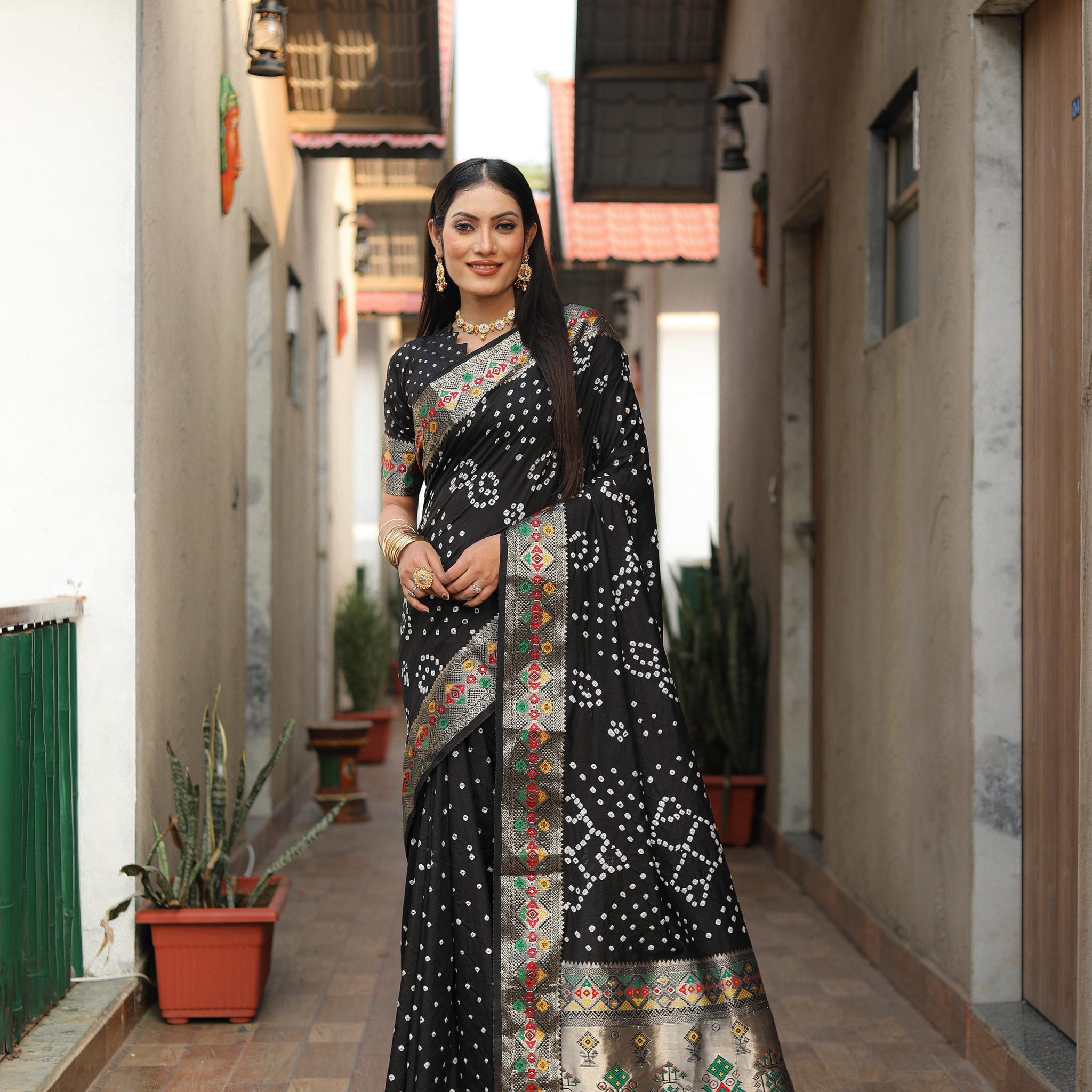 Bandhej Saree