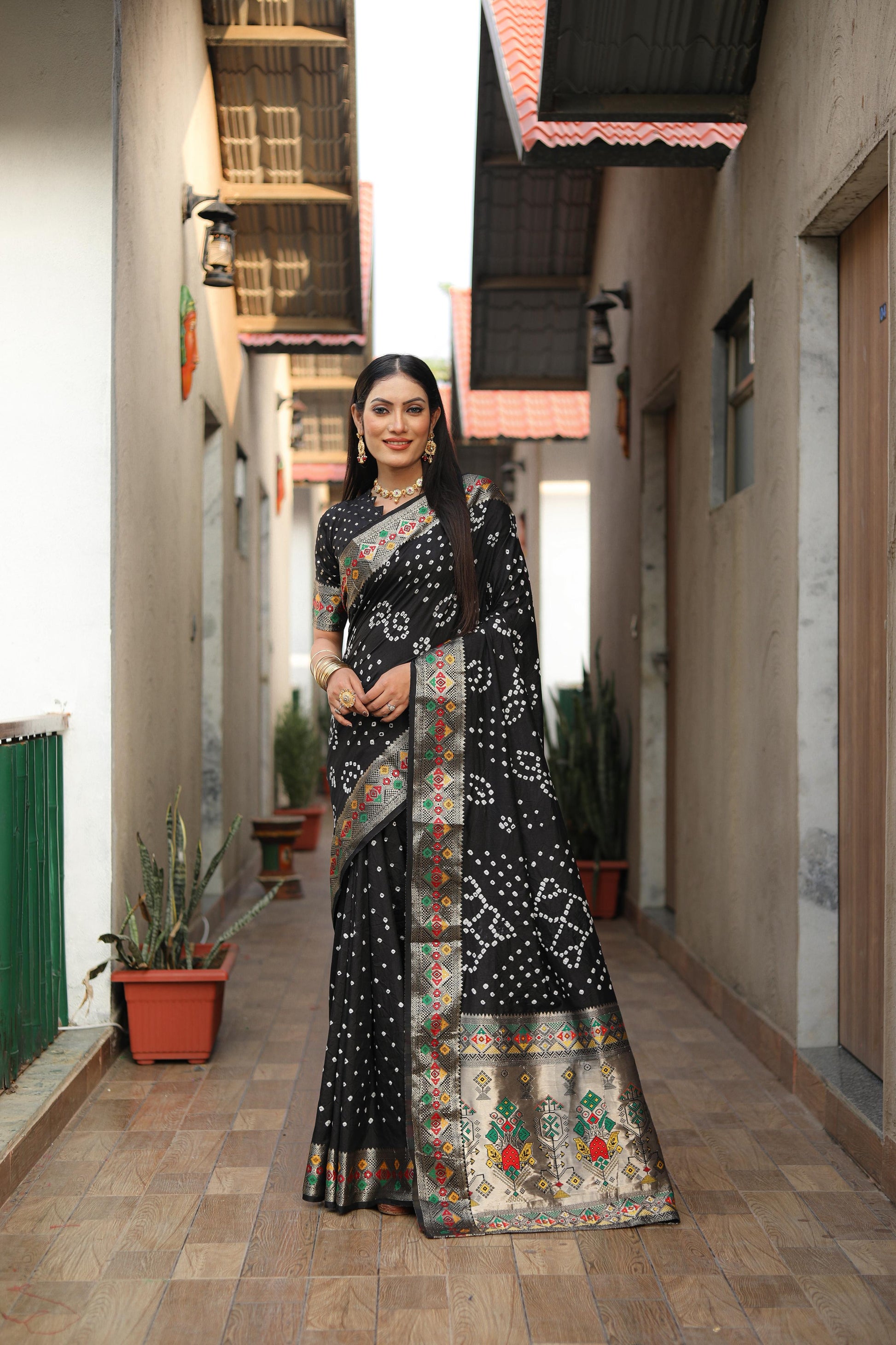 Bandhej Saree