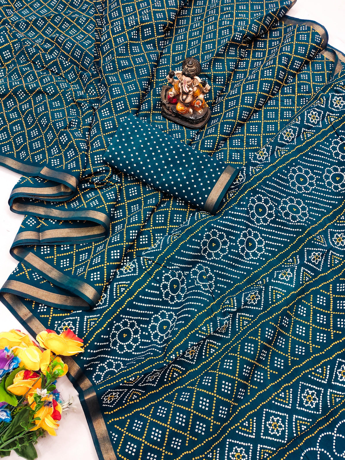 Bandej Pattern Buy Pure Patola & Bandhej Pattern Soft Cotton Saree | Cotton Sarees ...