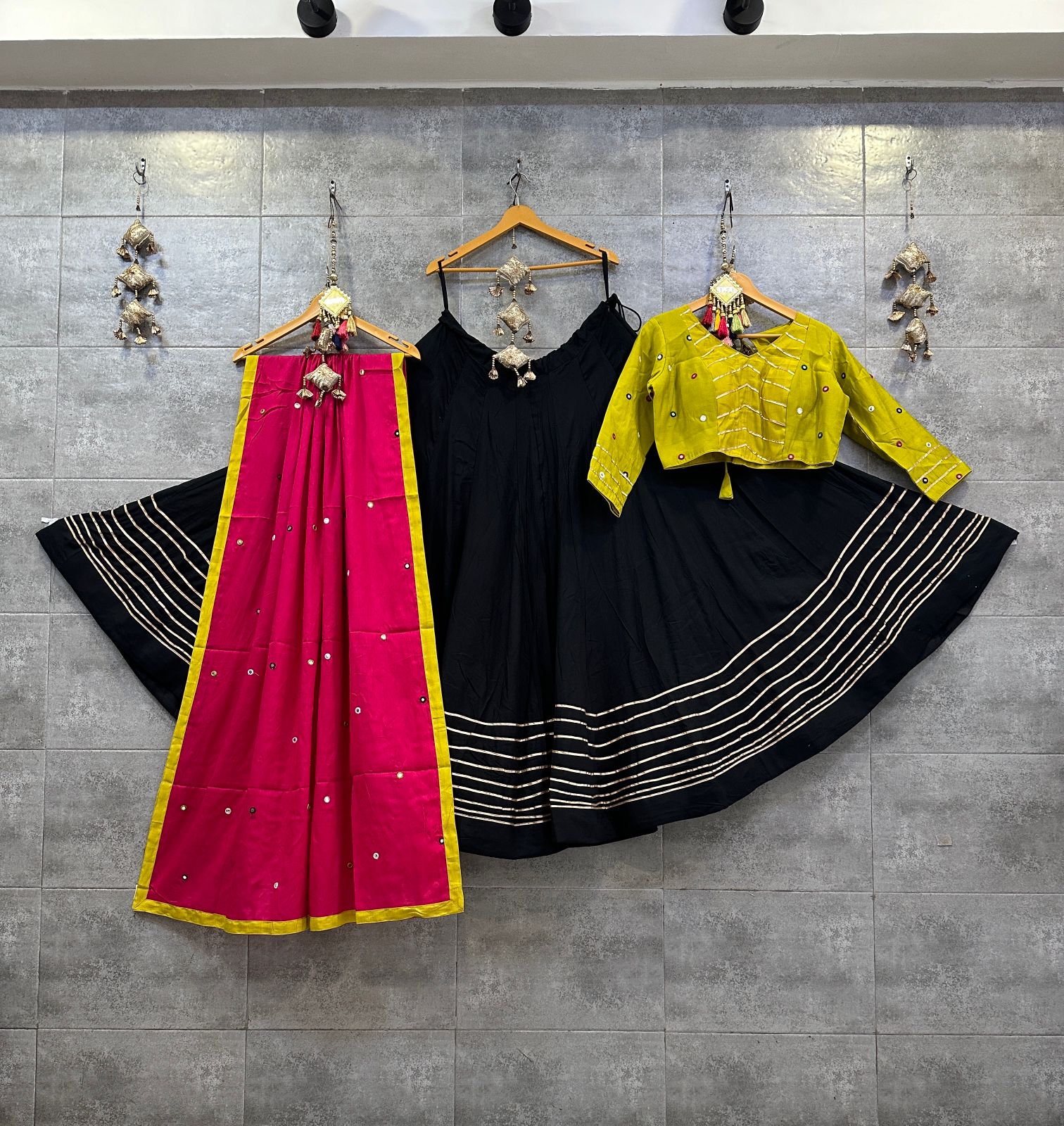 Black traditional chaniya choli set