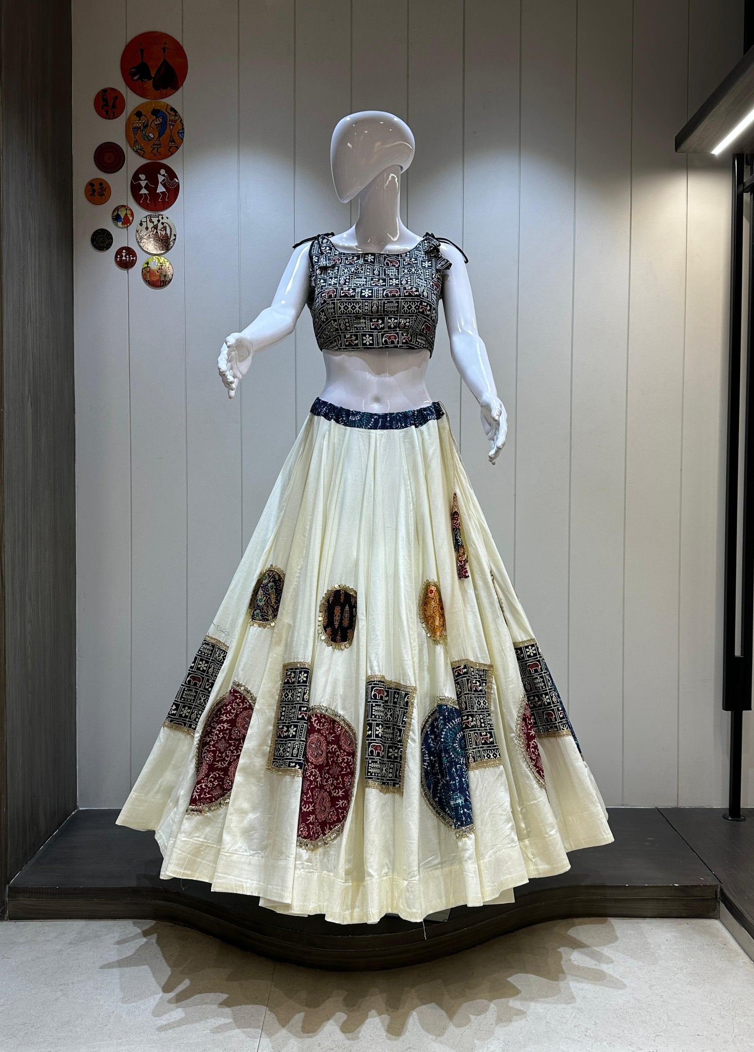 8-meter flare cotton chaniya choli