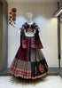 Black Maroon Ajrakh Print Chaniya Choli for Navratri
