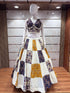 White & Mustard Blue Ajrakh Print Chaniya Choli in usa