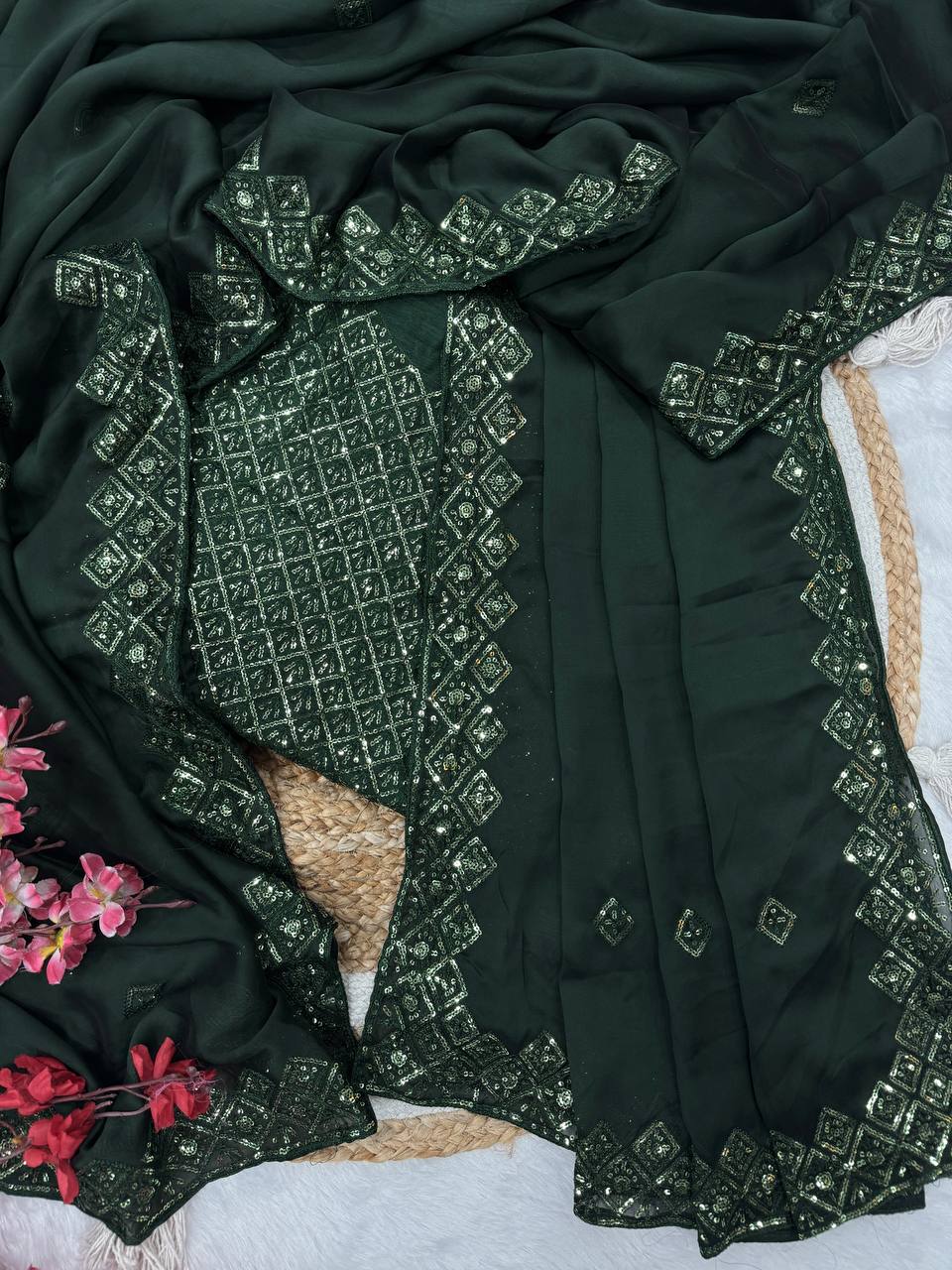 Sequins Saree