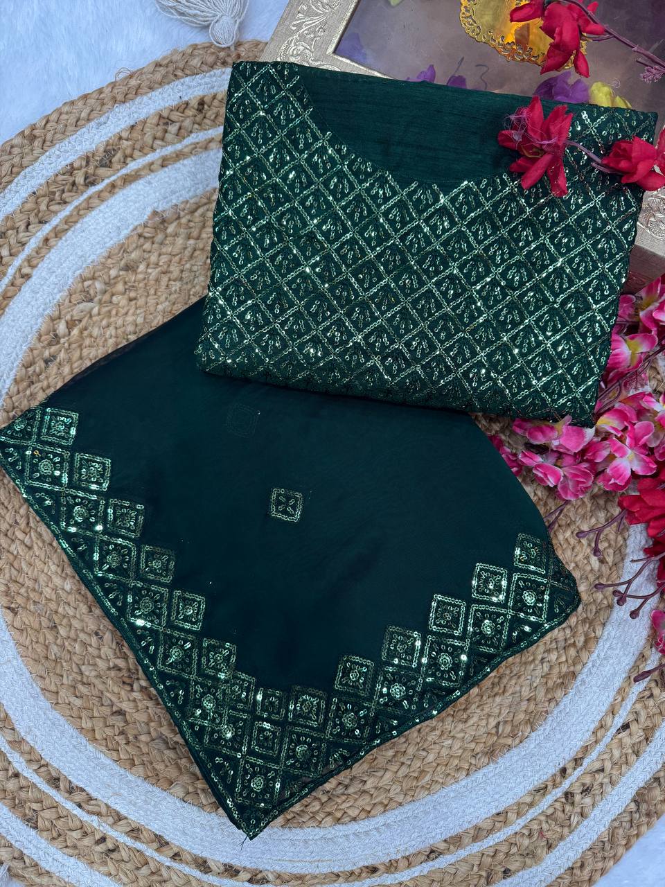 Sequins Saree