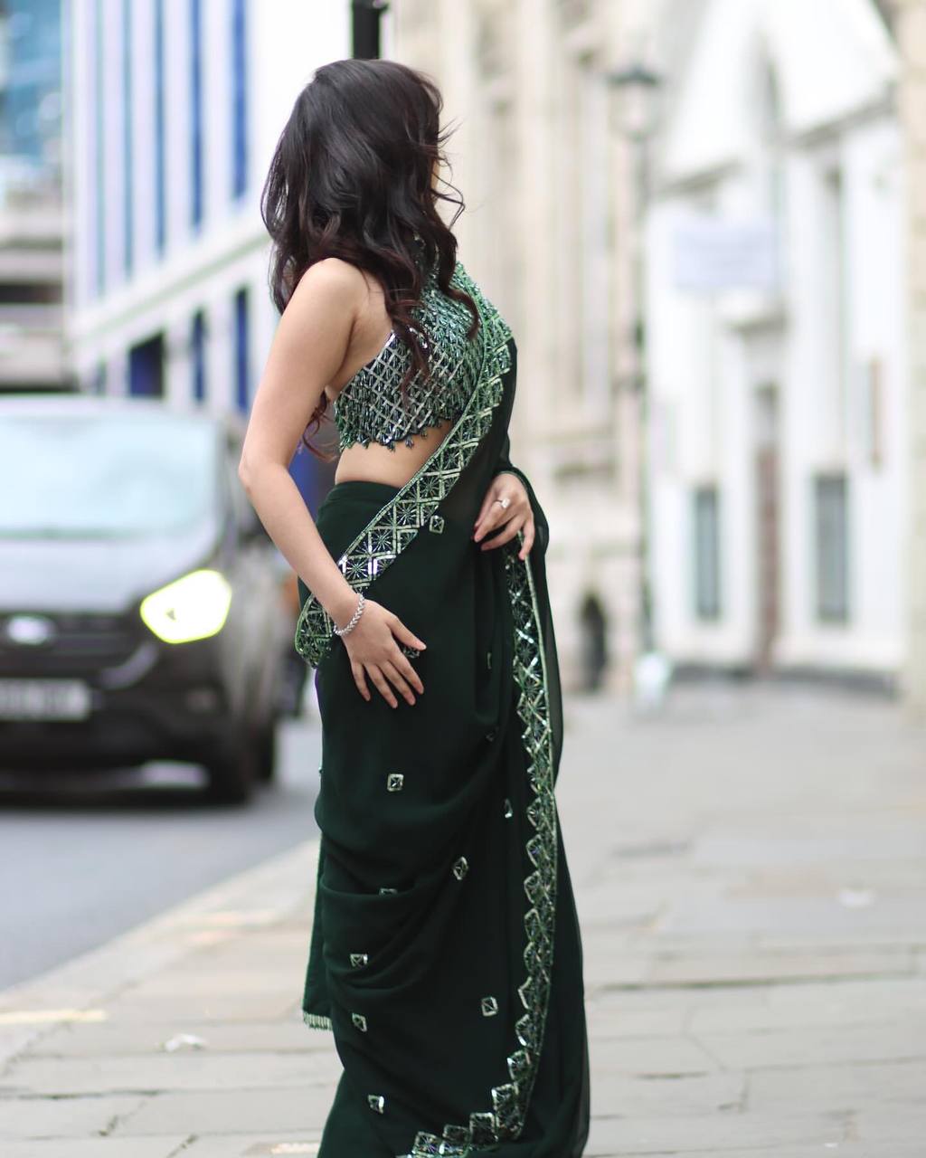 Sequins Saree
