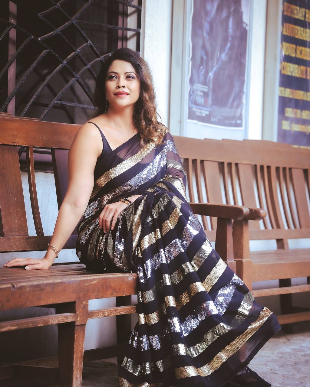 Sequins Saree