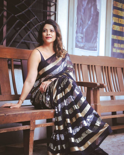 Sequins Saree