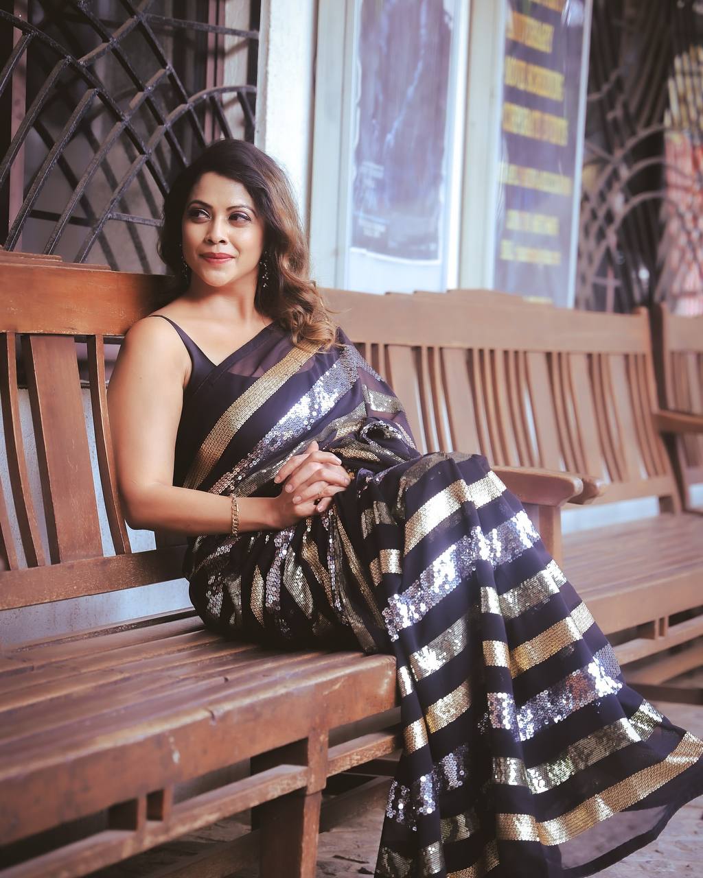 Sequins Saree