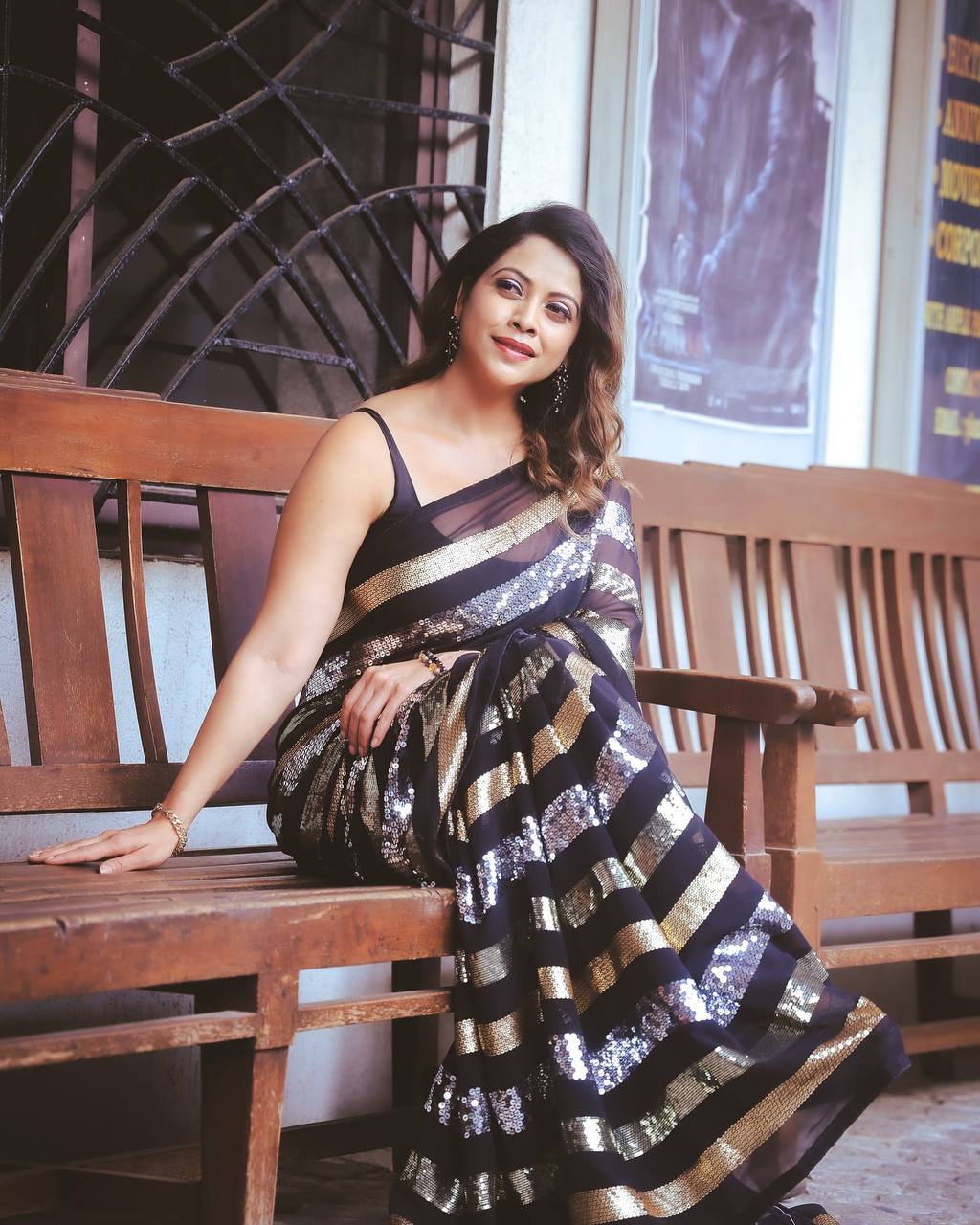 Sequins Saree