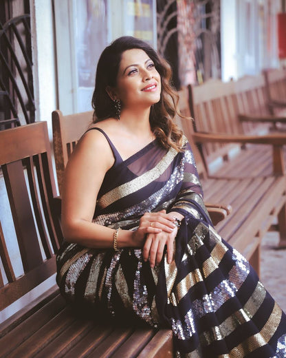 Sequins Saree