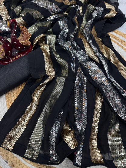 Sequins Saree