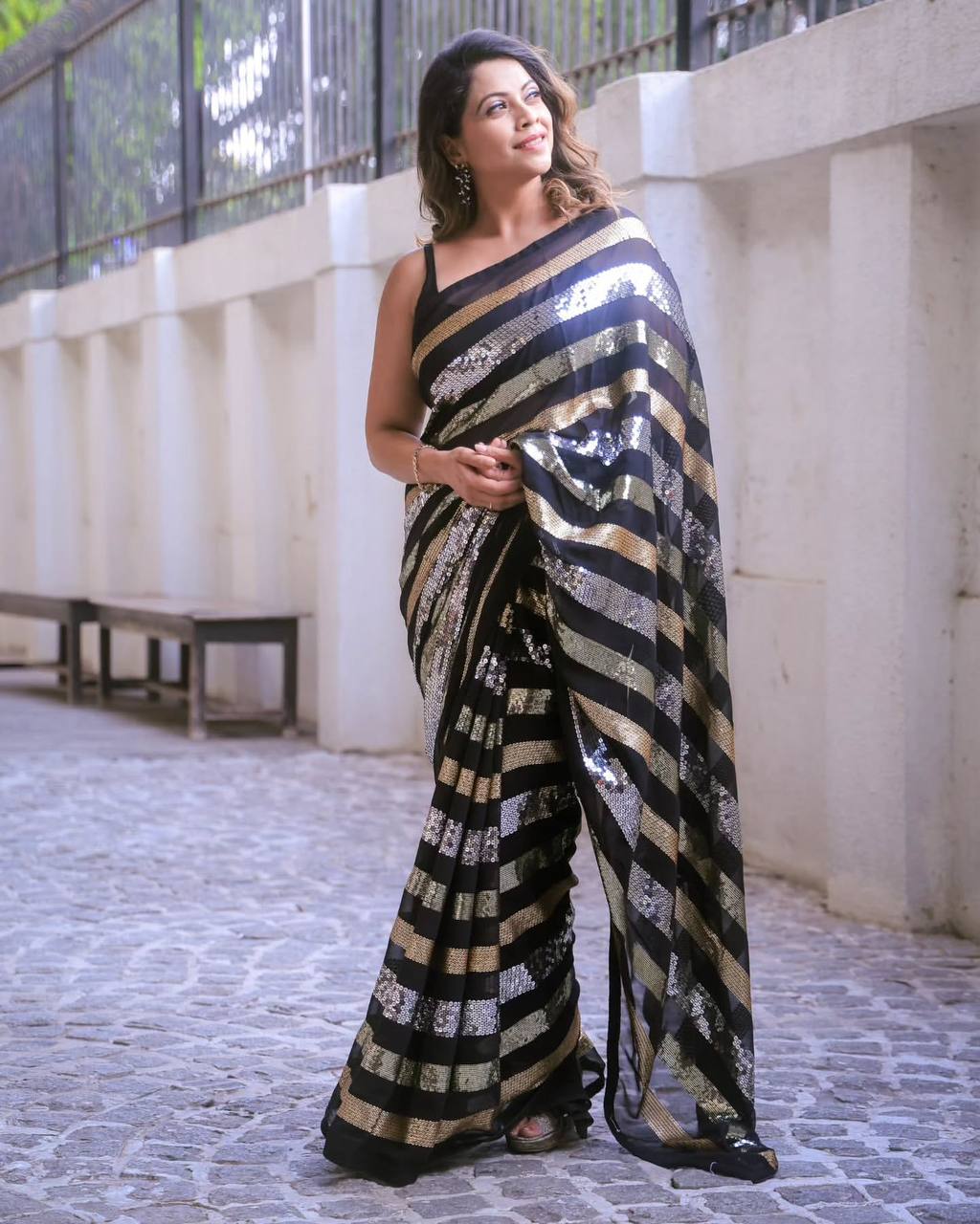Sequins Saree