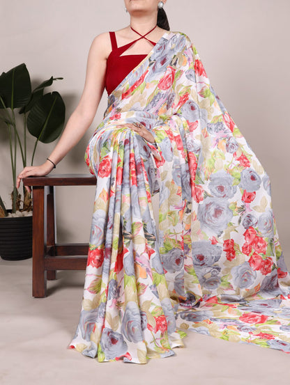 Satin Saree