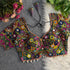 Green Pure Italian Silk Real Mirror Work Navratri Blouse 