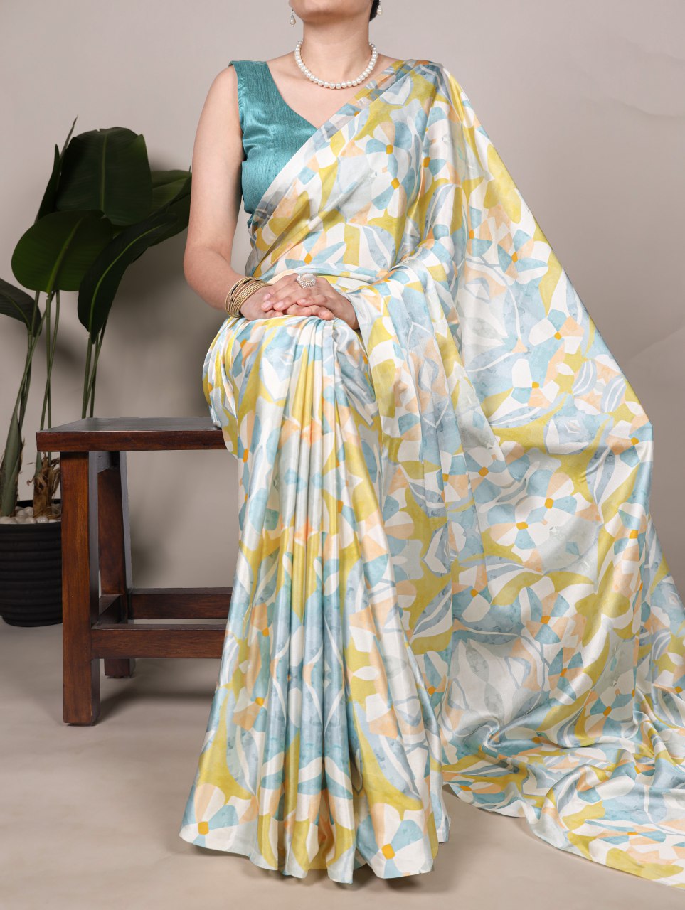Satin Saree