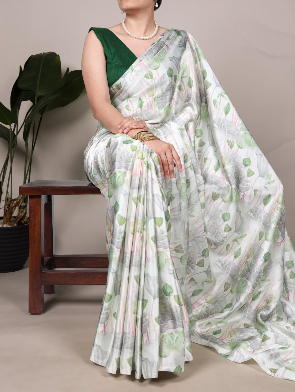 Satin Saree