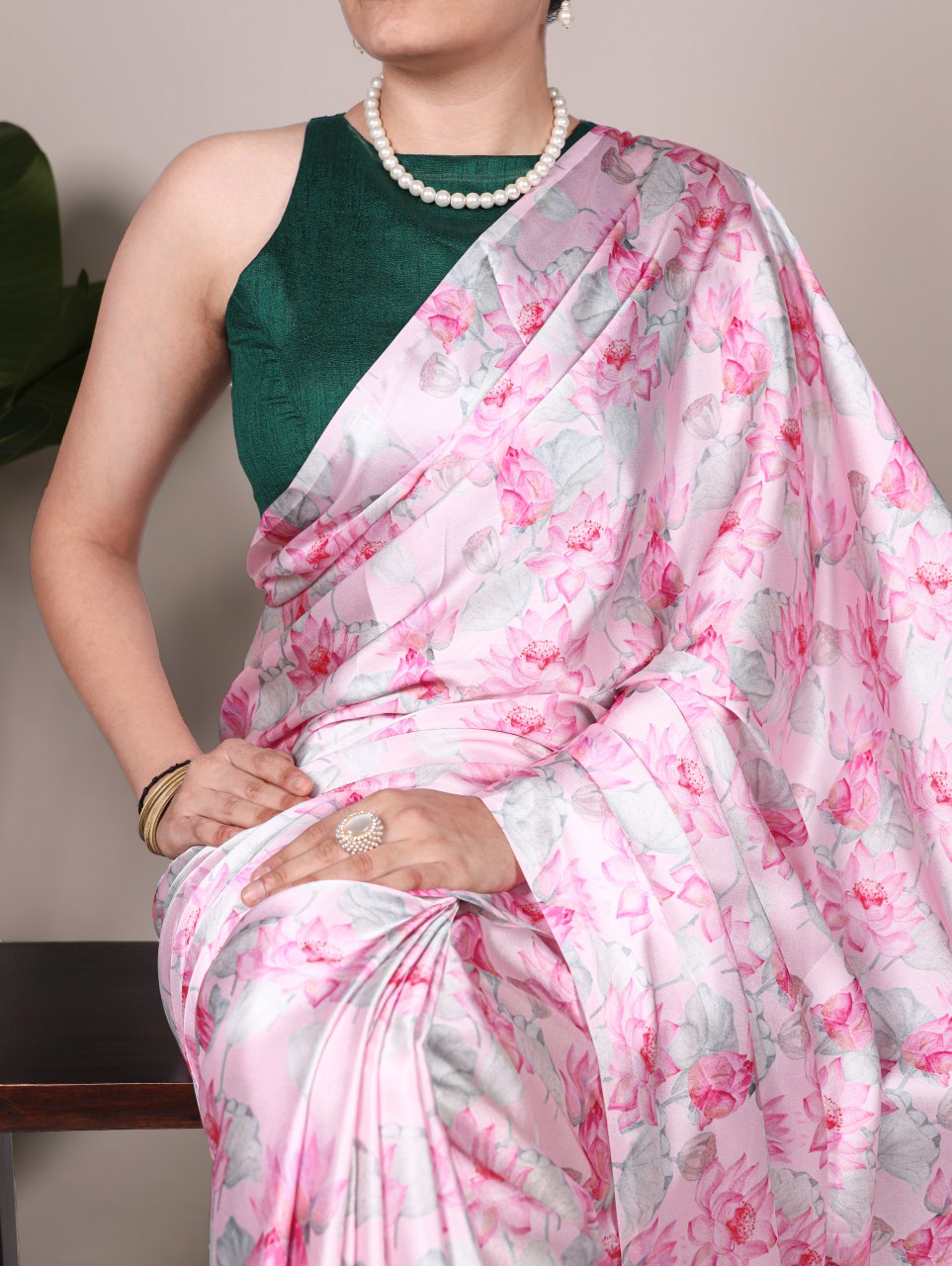 Satin Saree