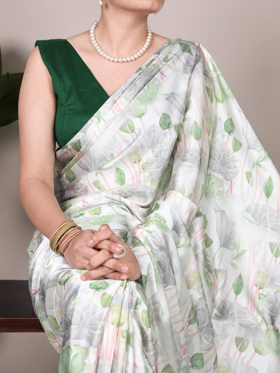 Satin Saree