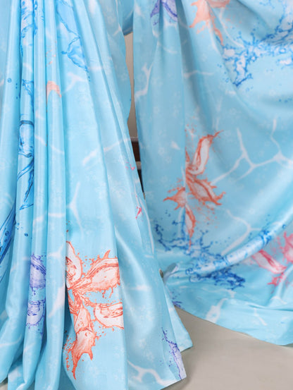 Satin Saree