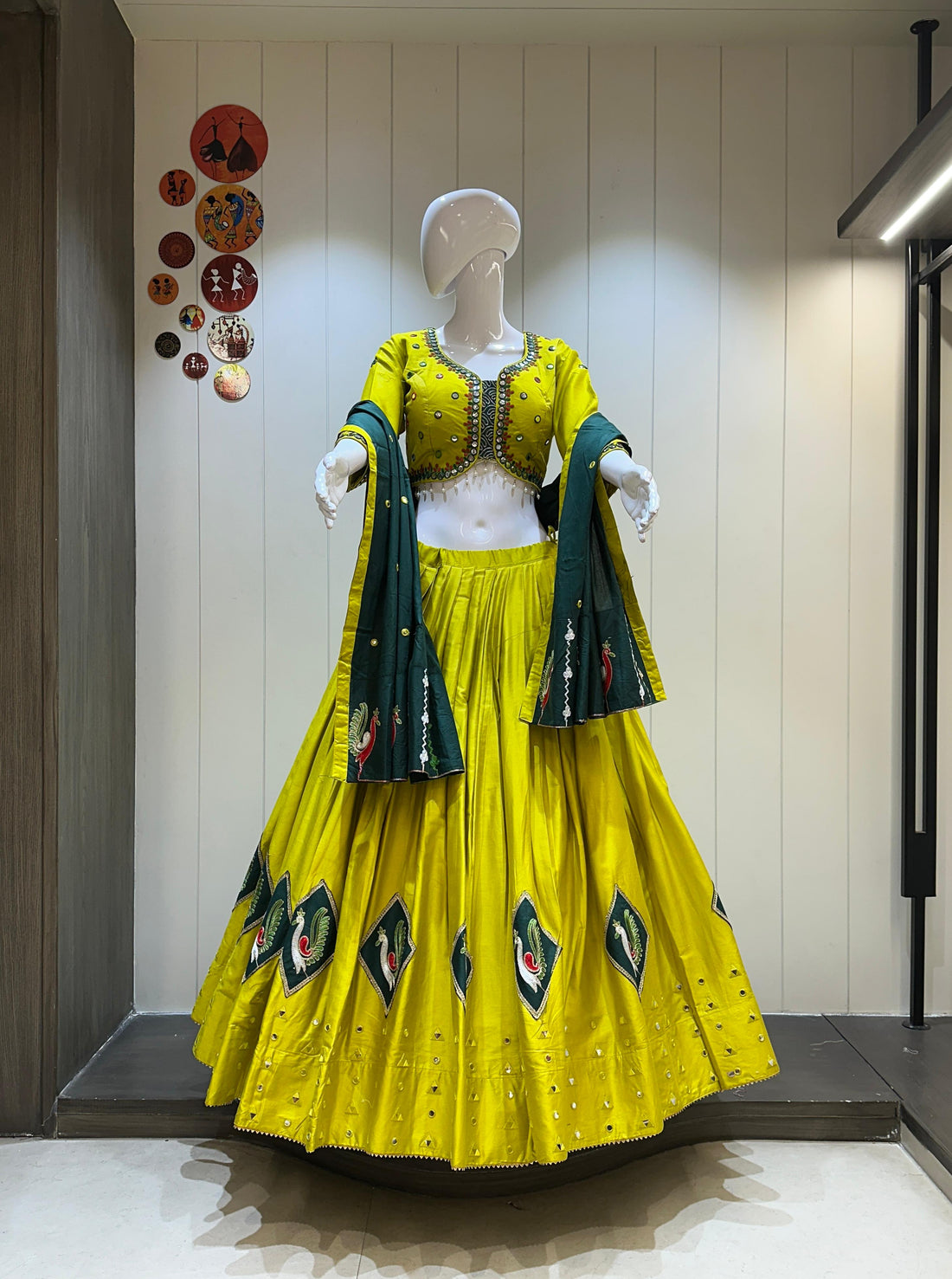 Heavy Cotton Chaniya Choli with 7 Meter Flare for Navratri

