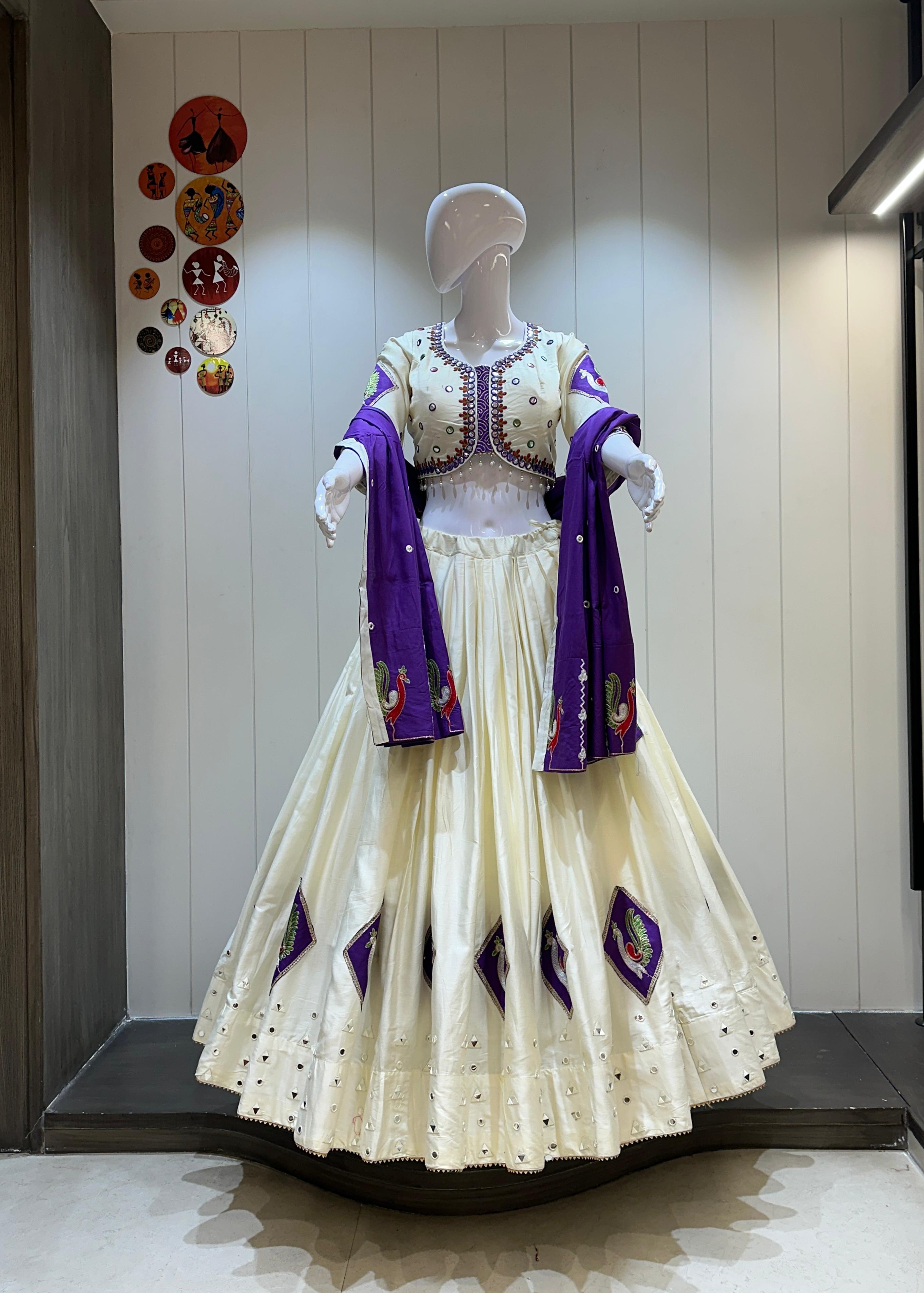 Heavy Cotton Chaniya Choli with 7 Meter Flare for Navratri

