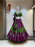 Purple & Green Flex Cotton Chaniya Choli Set

