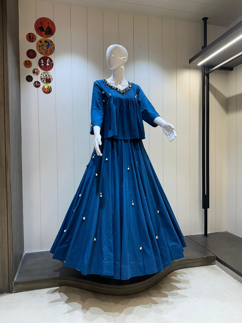 8 Meter Flare Traditional Garba Lehenga Choli

