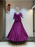 Magenta Pink Dhabu Cotton Kediyu Chaniya Choli