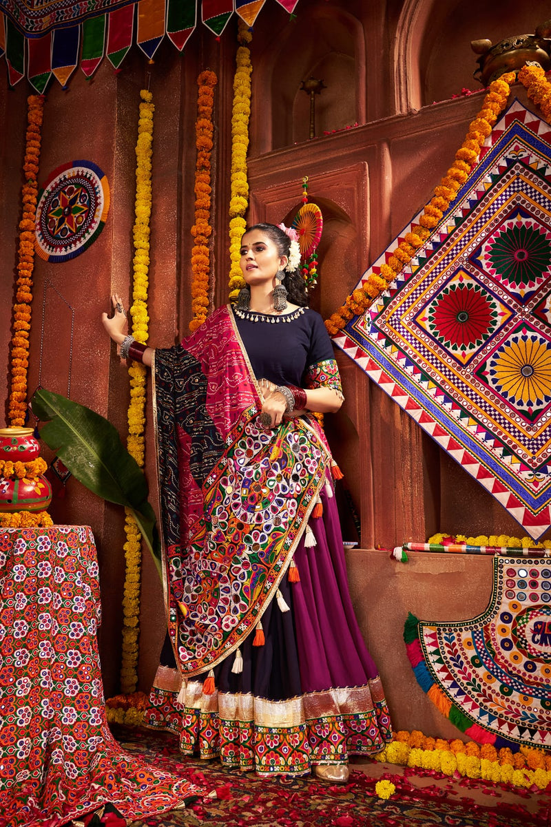 Stitched multi color lehenga choli for women