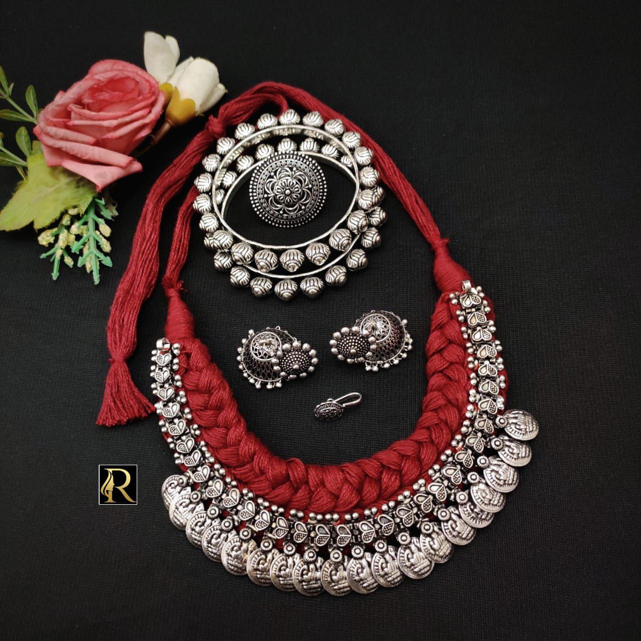 Oxidised Necklace