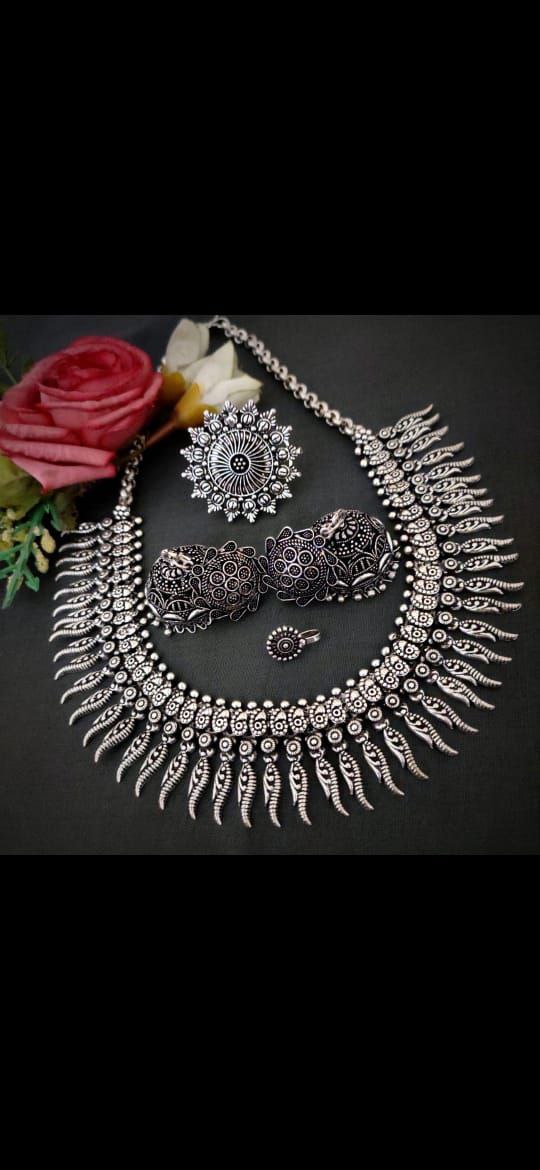 Oxidised Necklace