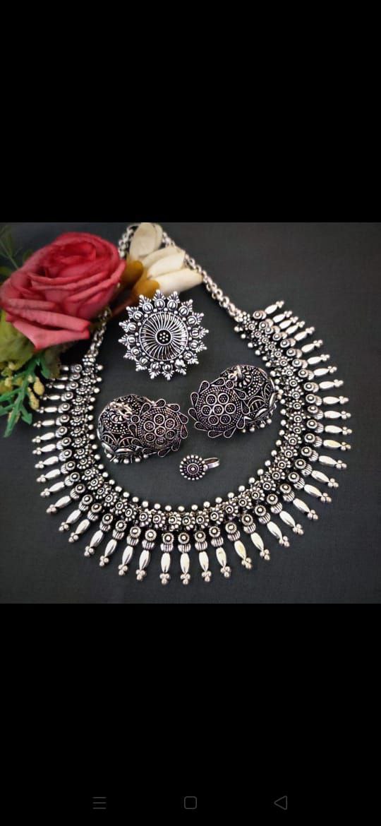 Oxidised Necklace