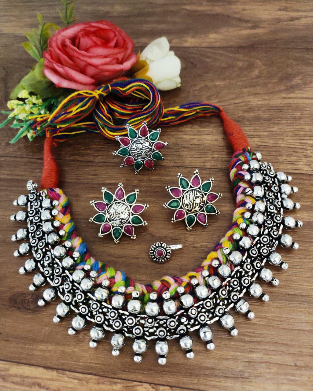 Oxidised Necklace