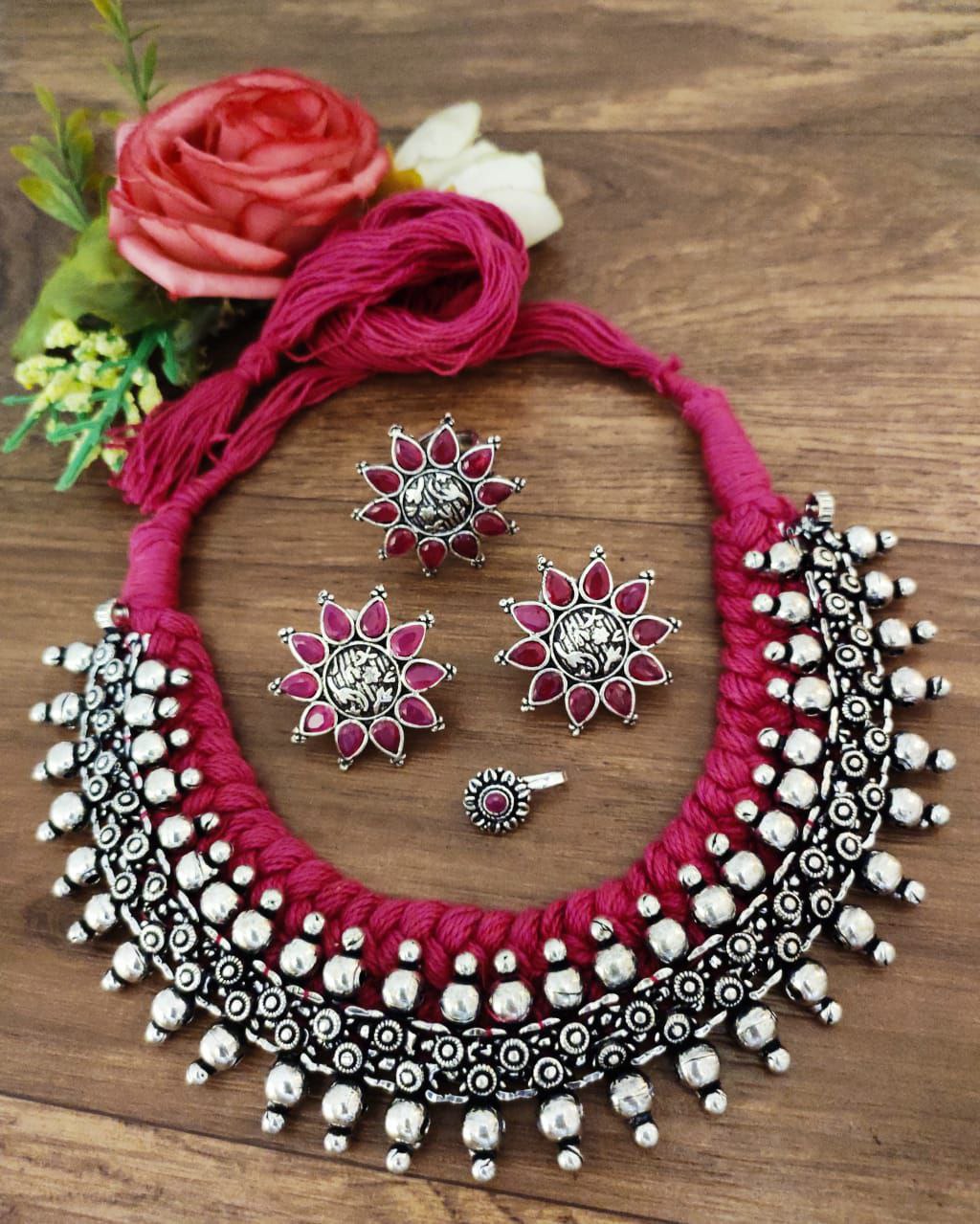 Oxidised Necklace