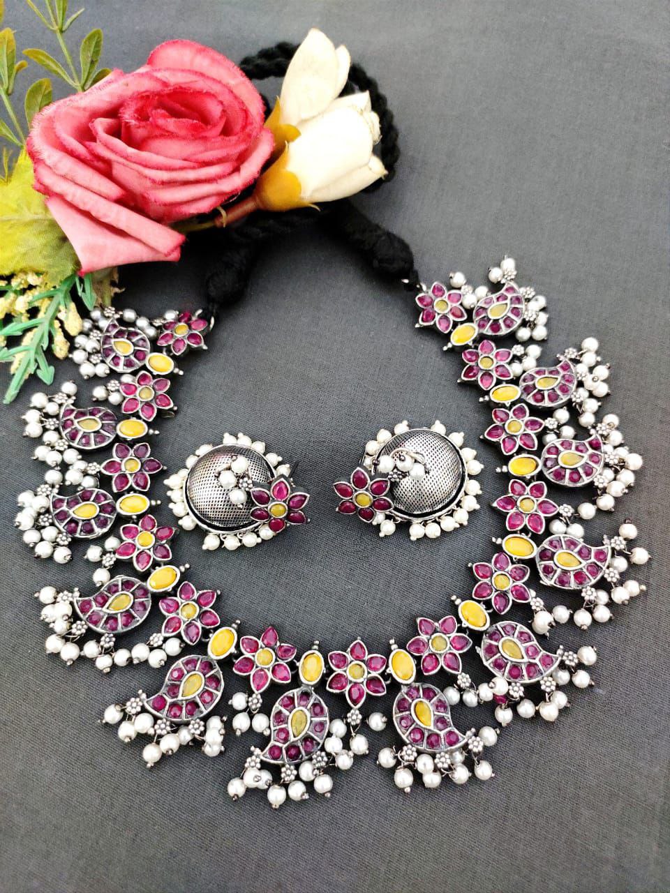 Oxidised Necklace