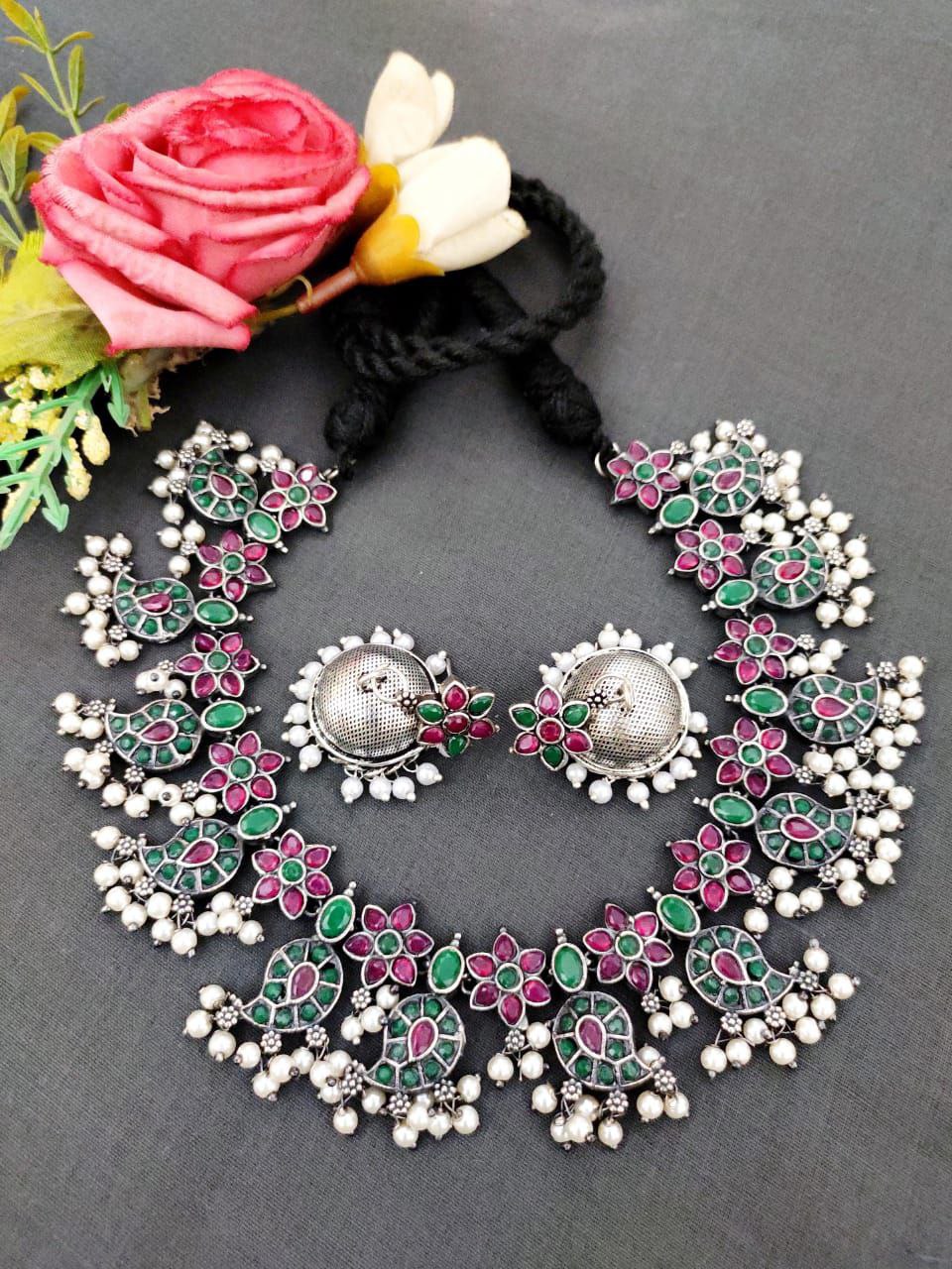Oxidised Necklace